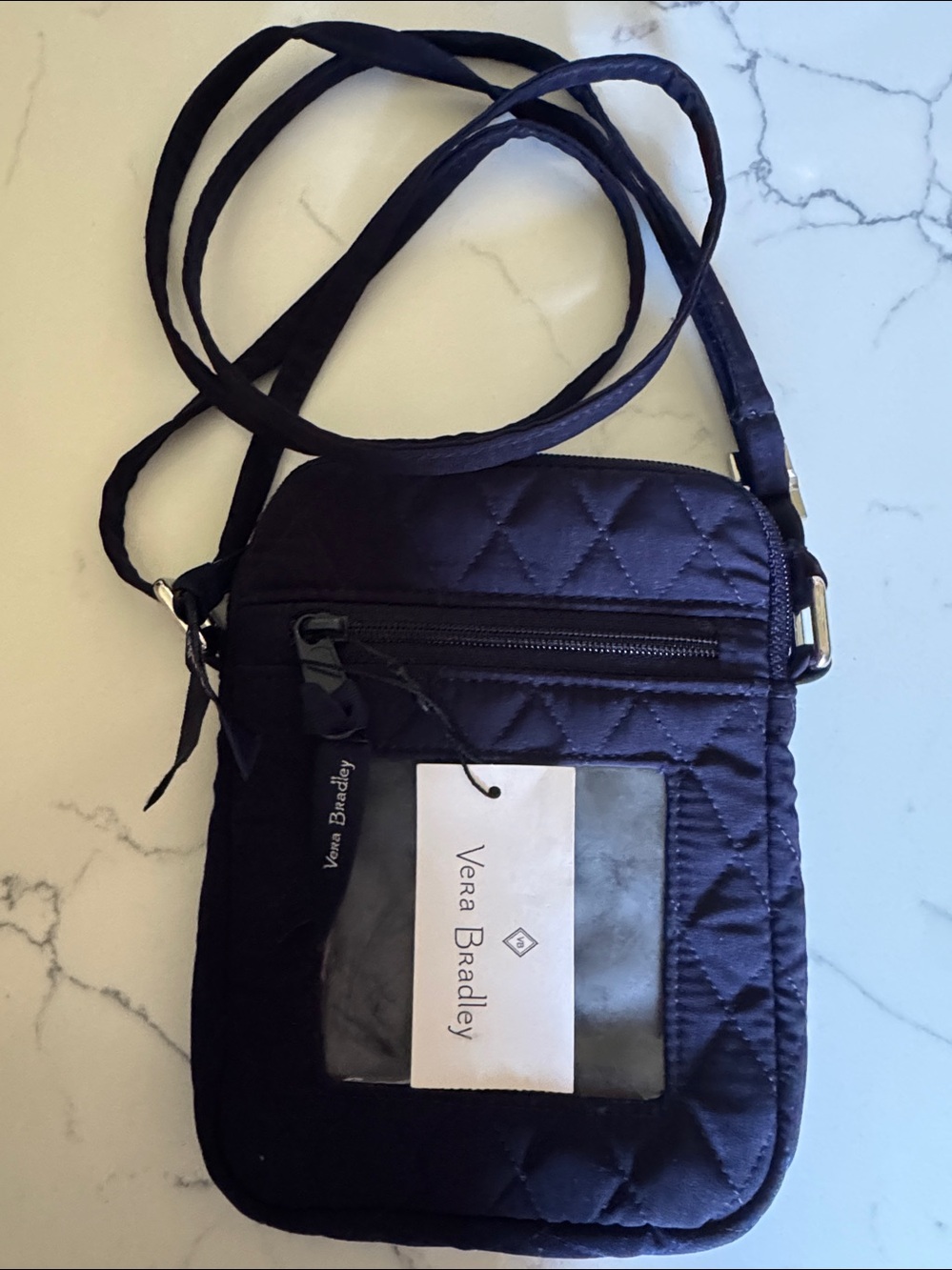 Vera Bradley Petite Travel Crossbody in dark navy